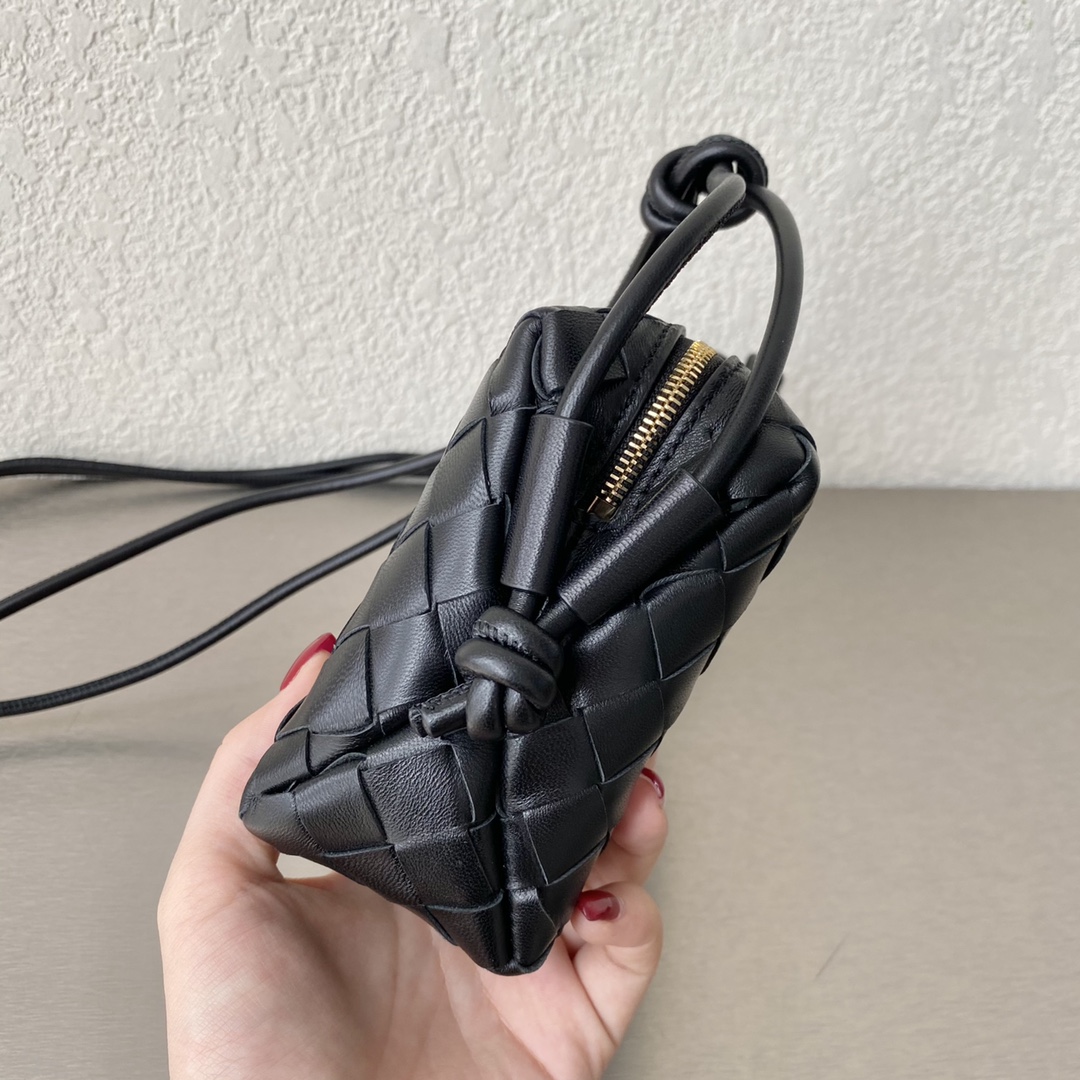 Bottega Veneta Mini Loop Camera Bag Black. For Women. Women's Bags 6.7in/17cm 680254V1G118425 - Soul Replicas