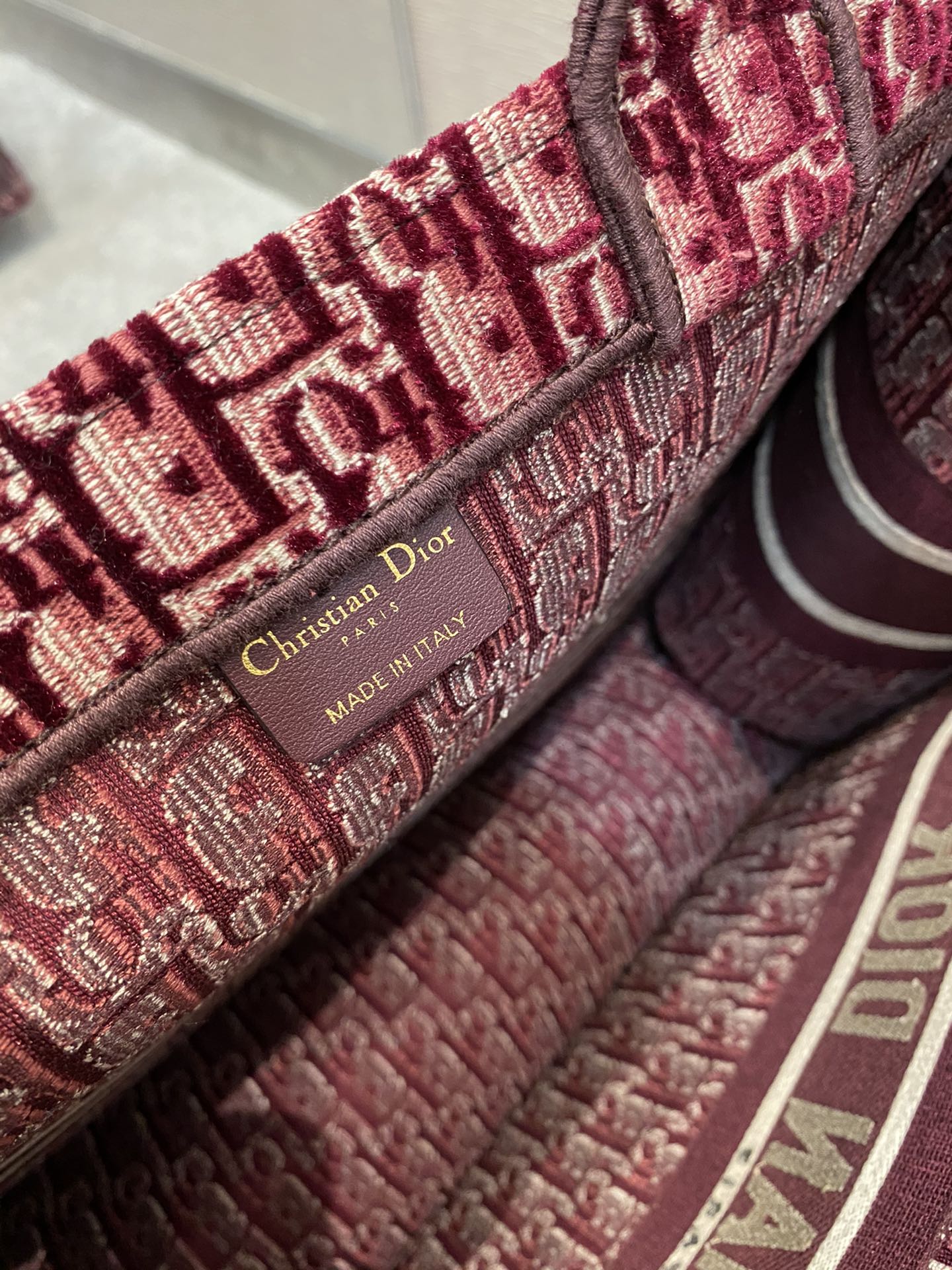 Christian Dior Large Dior Book Tote Red For Women 16.5in/42cm CD M1286ZRIW - Soul Replicas