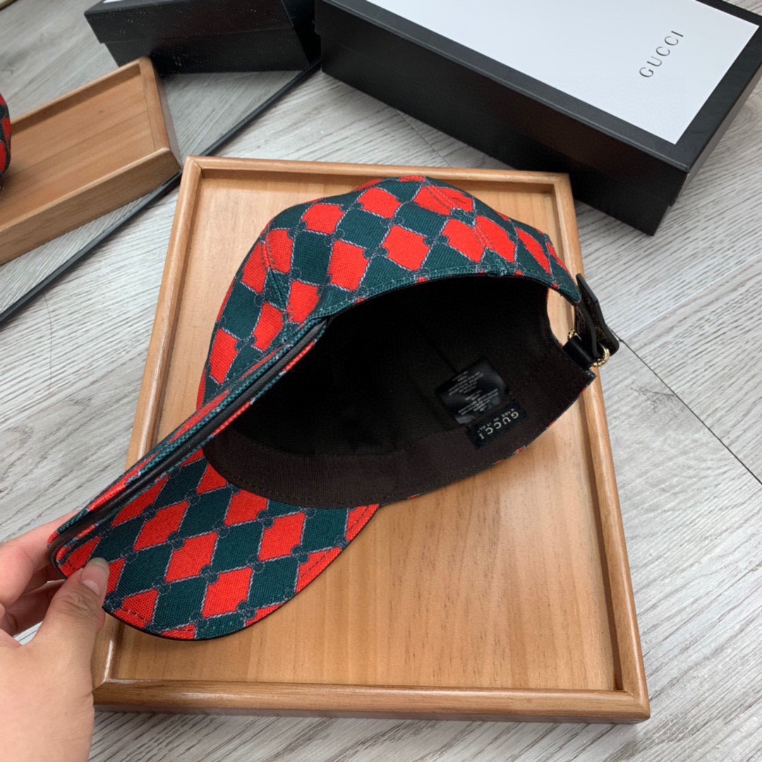 Gucci Canvas Baseball Cap Red - Soul Replicas