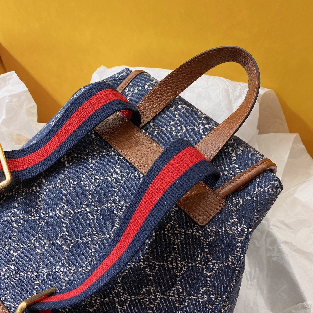 Gucci Backpack With Interlocking G Blue For Women. Women-s Bags 11.8in/30cm Gucci - Soul Replicas