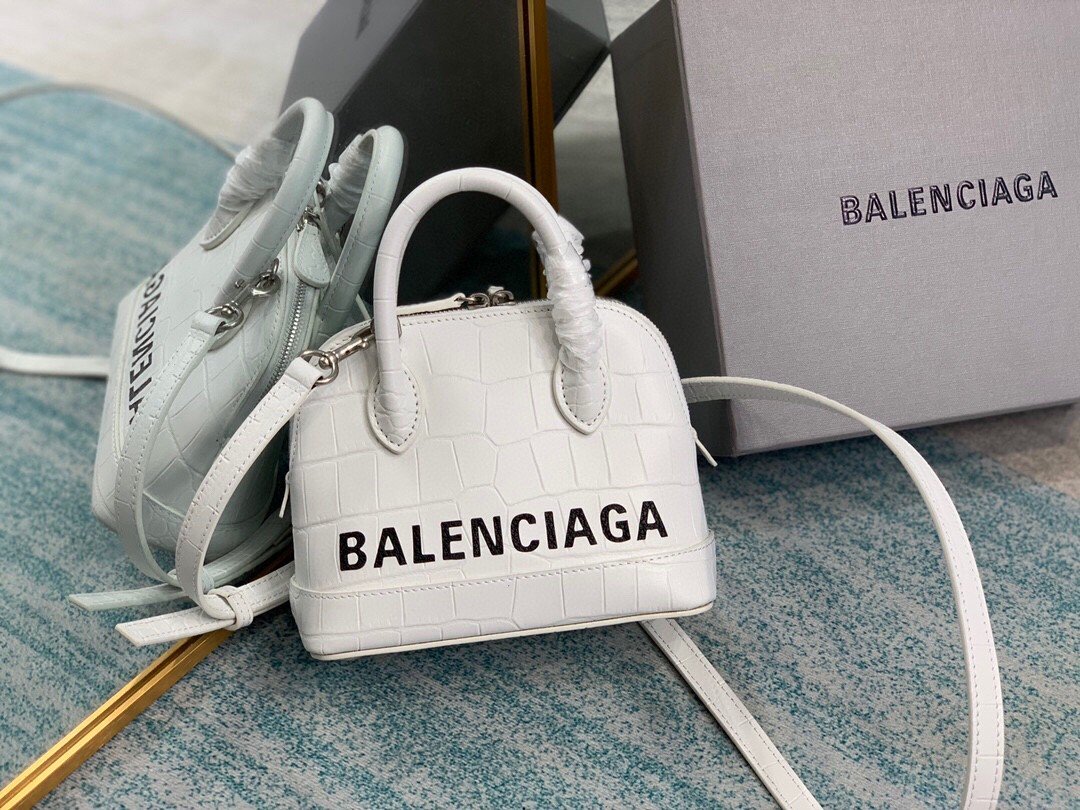 Balenciaga Ville Mini Handbag In White. For Women. Women-s Bags 4.7in/12cm - Soul Replicas