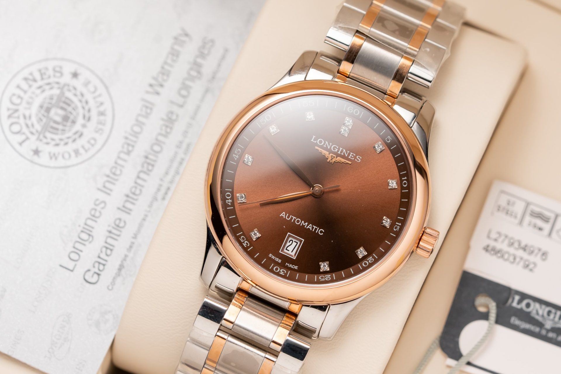 Longines Replica Watch Master Collection L2.628.5.67.7 Chocolate Dial 38.5mm - Soul Replicas