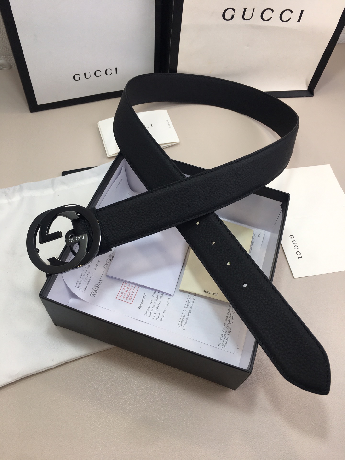 Gucci Marmont Reversible Belt Black. Women Belt - Soul Replicas