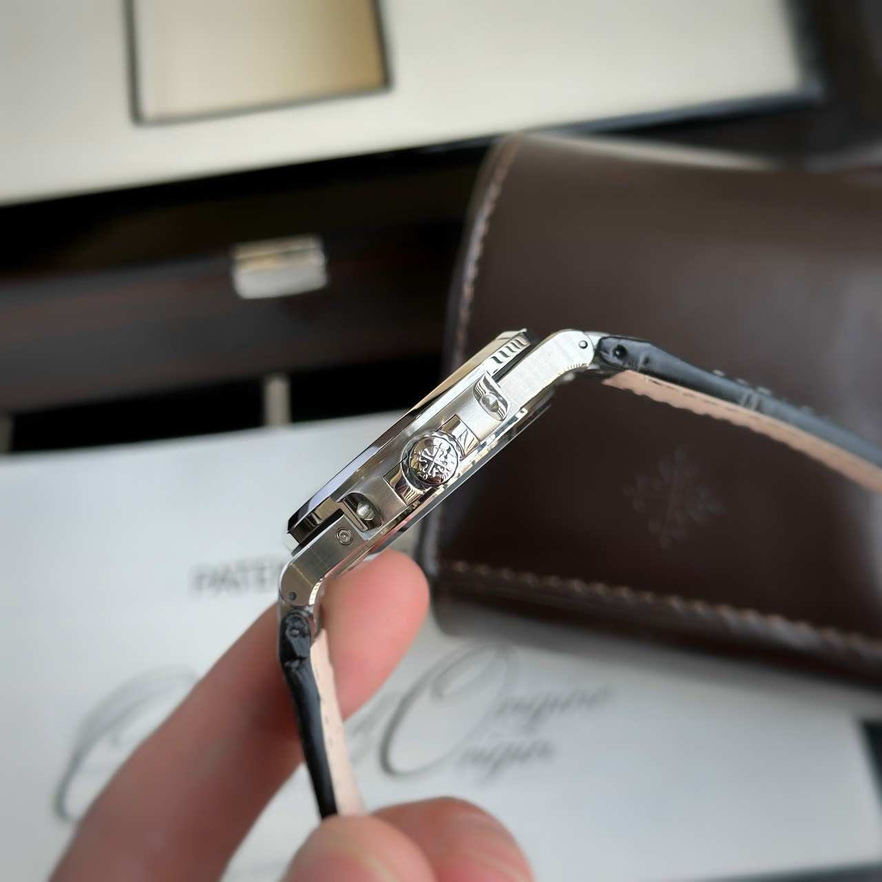 Patek Philippe 5712 Replica Watch Grey Dial GR Factory 40mm - Soul Replicas