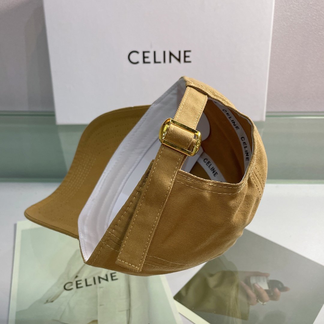 Celine Baseball Cap In Cotton Brown - Soul Replicas