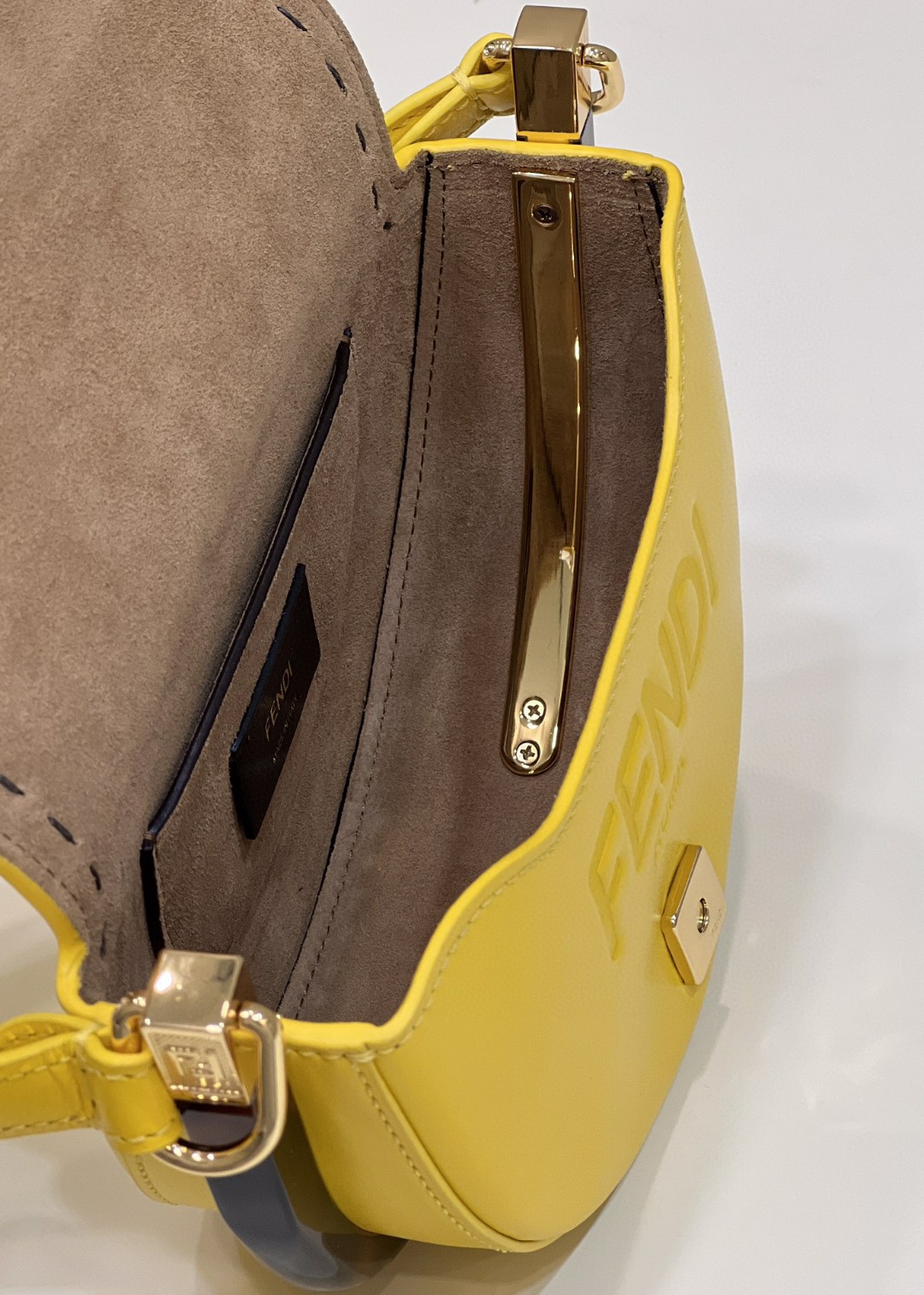 Fendi Moonlight Saddle Yellow Bag For Woman 19cm/7.5in - Soul Replicas