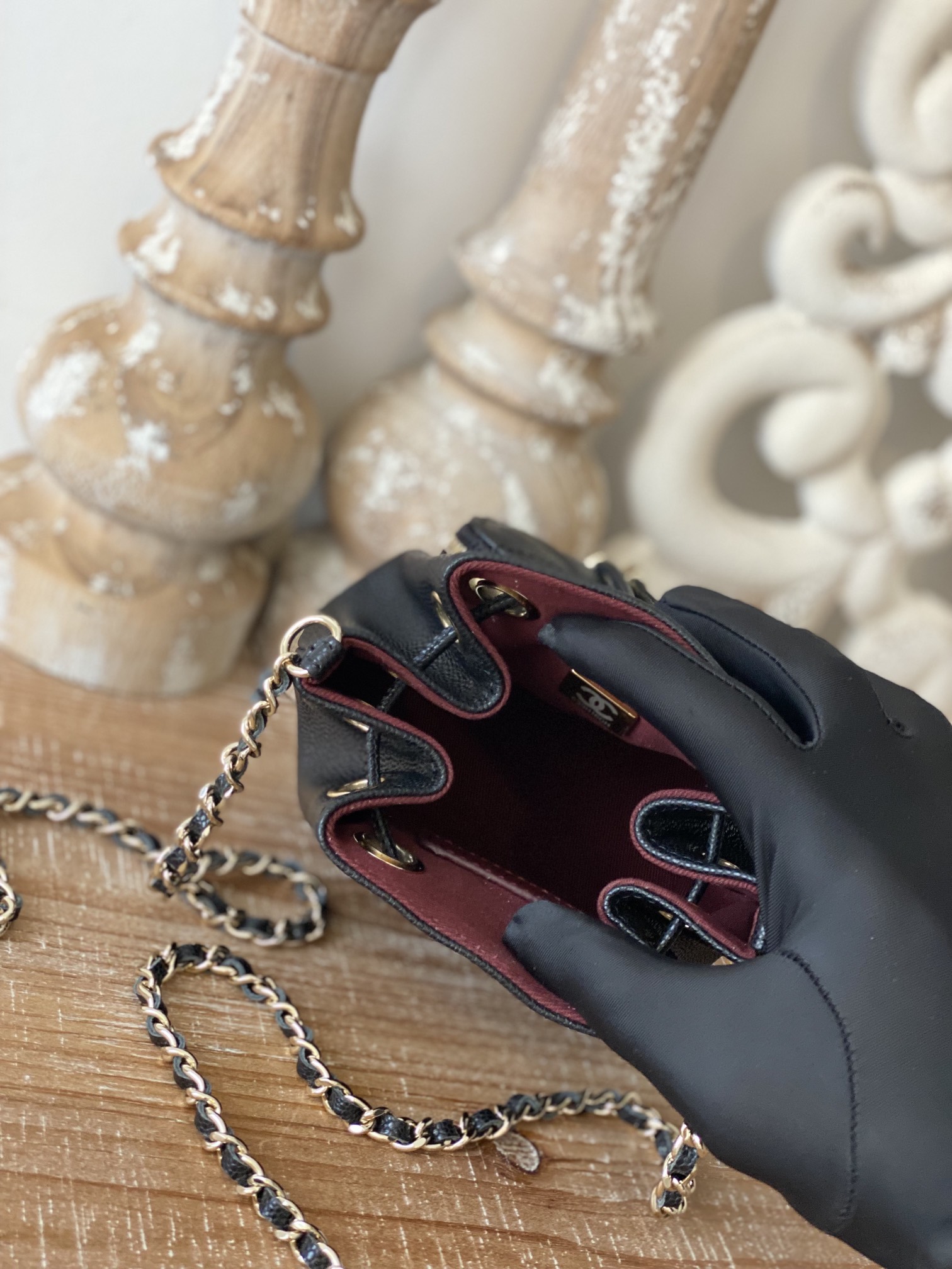 ChanelMini Bucket Bag With Strap Black For Women. Women-s Bags 4.9in/12.5cm - Soul Replicas