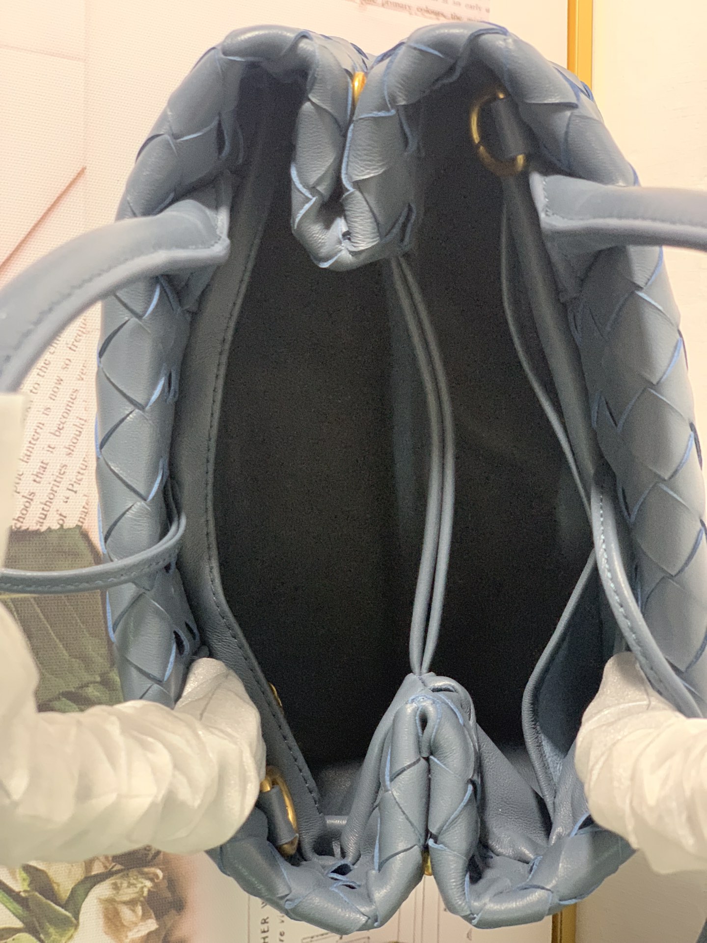 Bottega Veneta Handle Bag Blue. For Women. Women-s Bags 12in/29.5cm - Soul Replicas