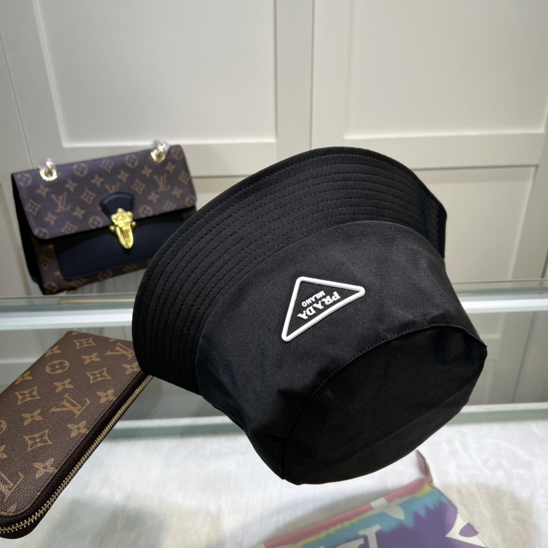 Prada Re-Nylon Bucket Hat Black Prada Hat - Soul Replicas
