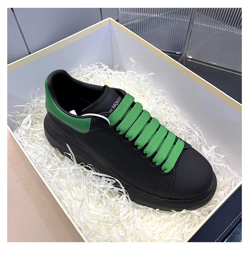Alexander McQueen Oversized Sneaker Black/Green For Women - Soul Replicas