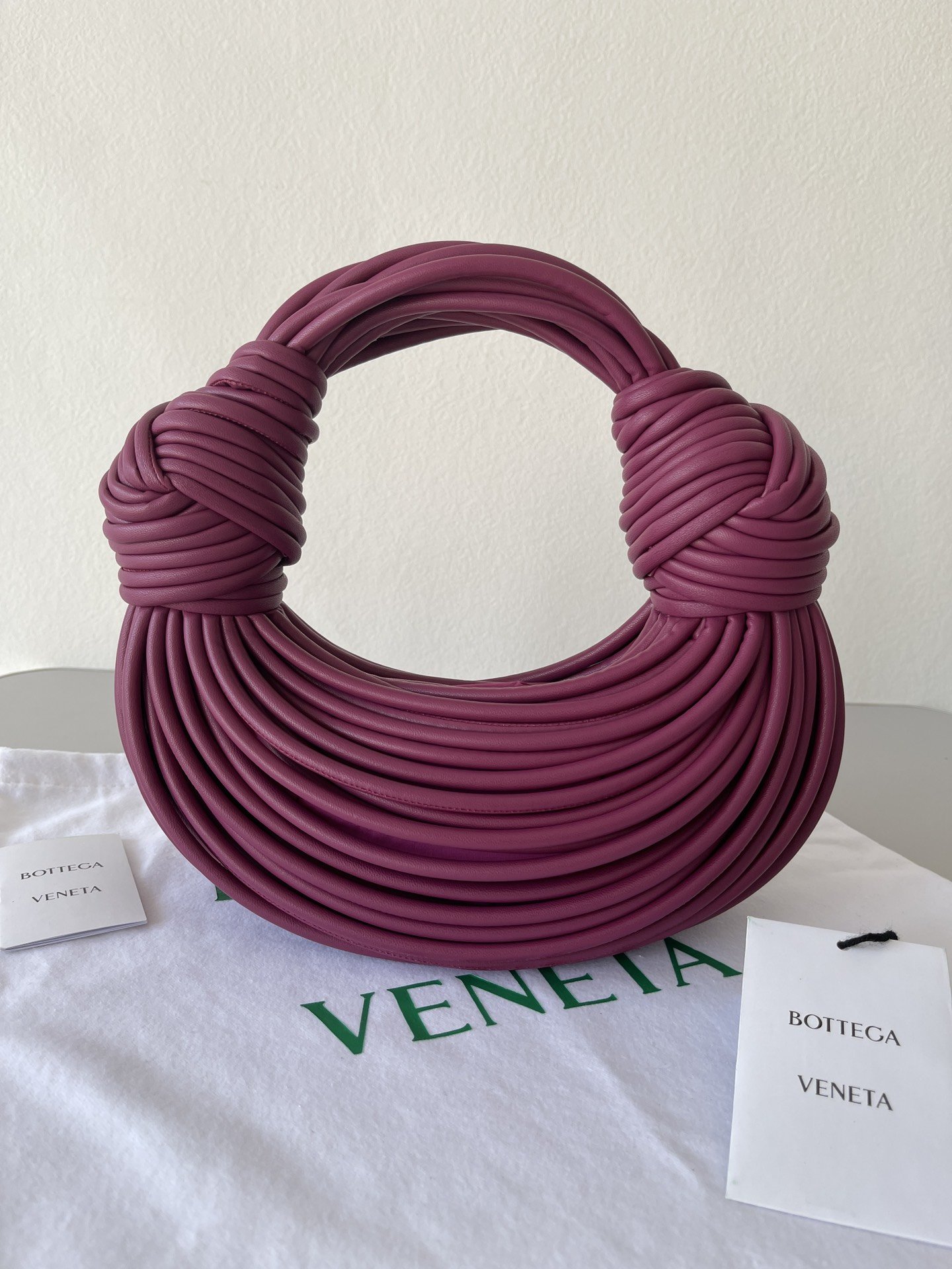 Bottega Veneta Double Knot Purple. For Women. Women-s Bags 9.8in/25cm - Soul Replicas