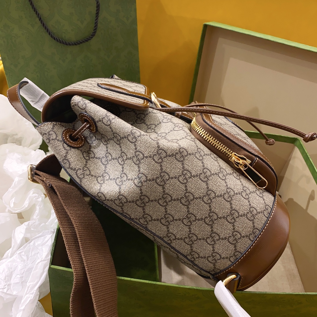 Gucci Backpack With Interlocking G Brown For Women. Women-s Bags 11.8in/30cm Gucci ‎ - Soul Replicas