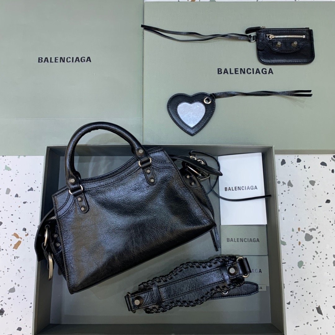 Balenciaga Neo Cagole XS Handbag In Black. For Women. Women-s Bags 10.2in/26cm 700940210B01000 - Soul Replicas