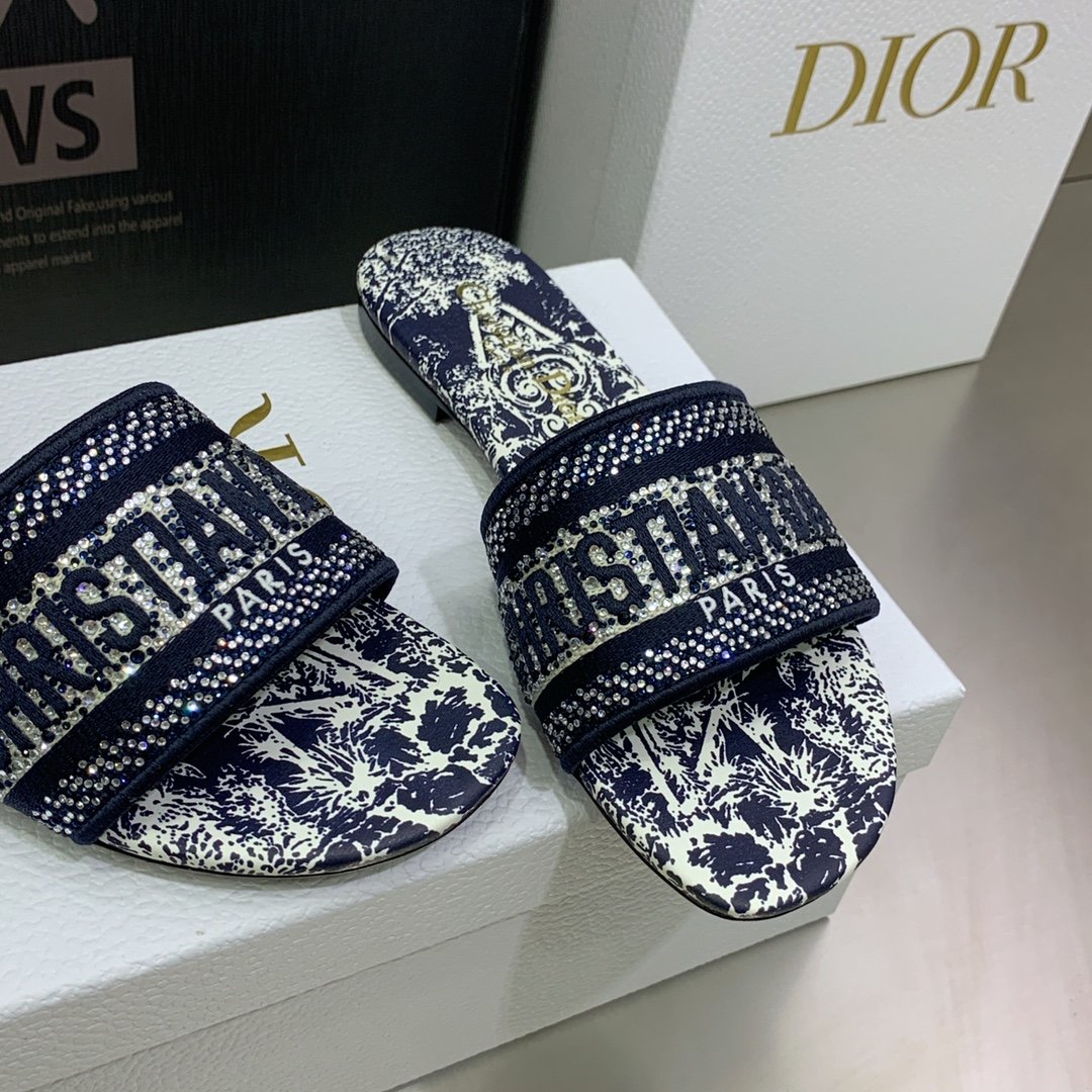 Christian Dior Women's Dway Slide Blue For Women CD - Soul Replicas