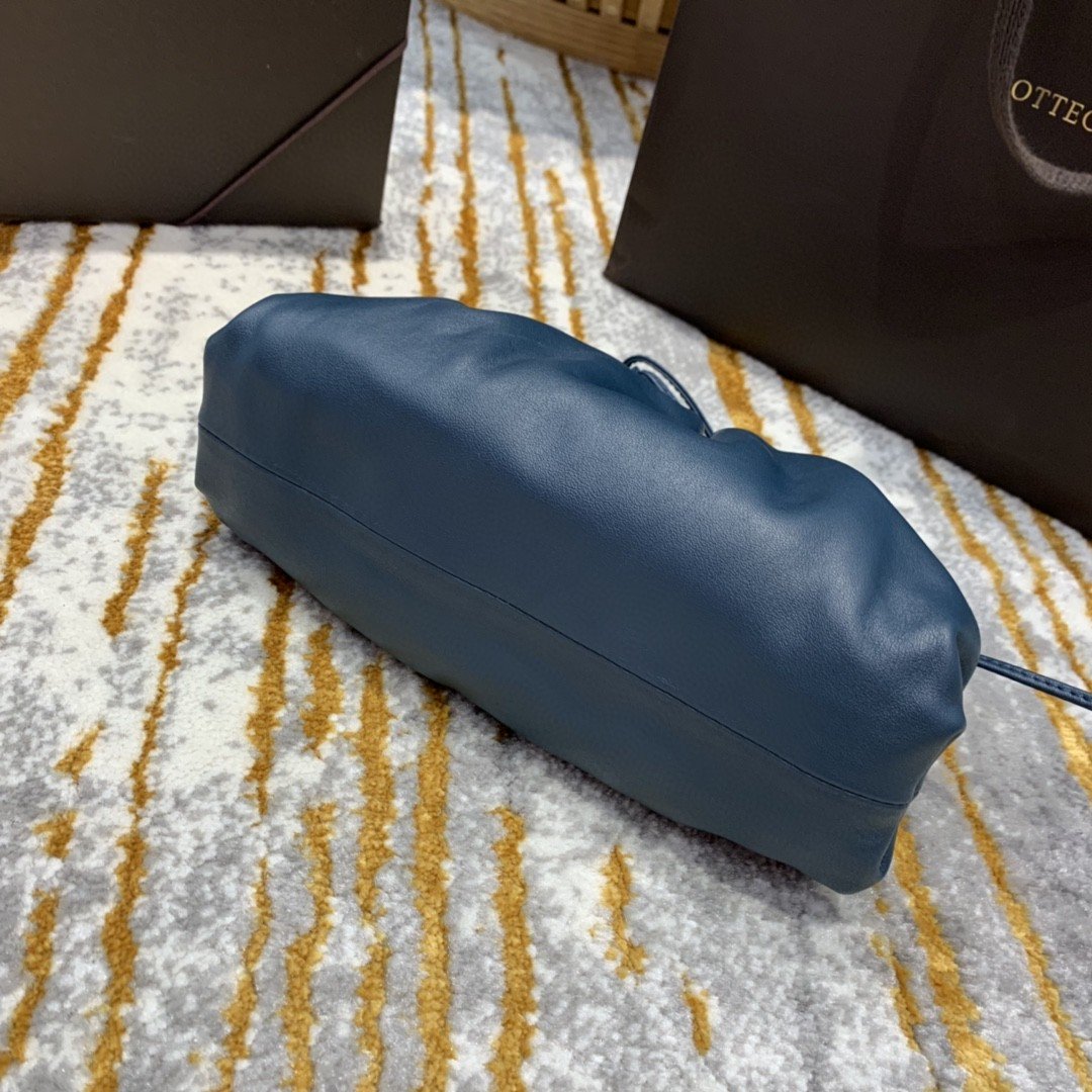 Bottega Veneta Mini Pouch For Women 8.6in/22cm In Blue - Soul Replicas