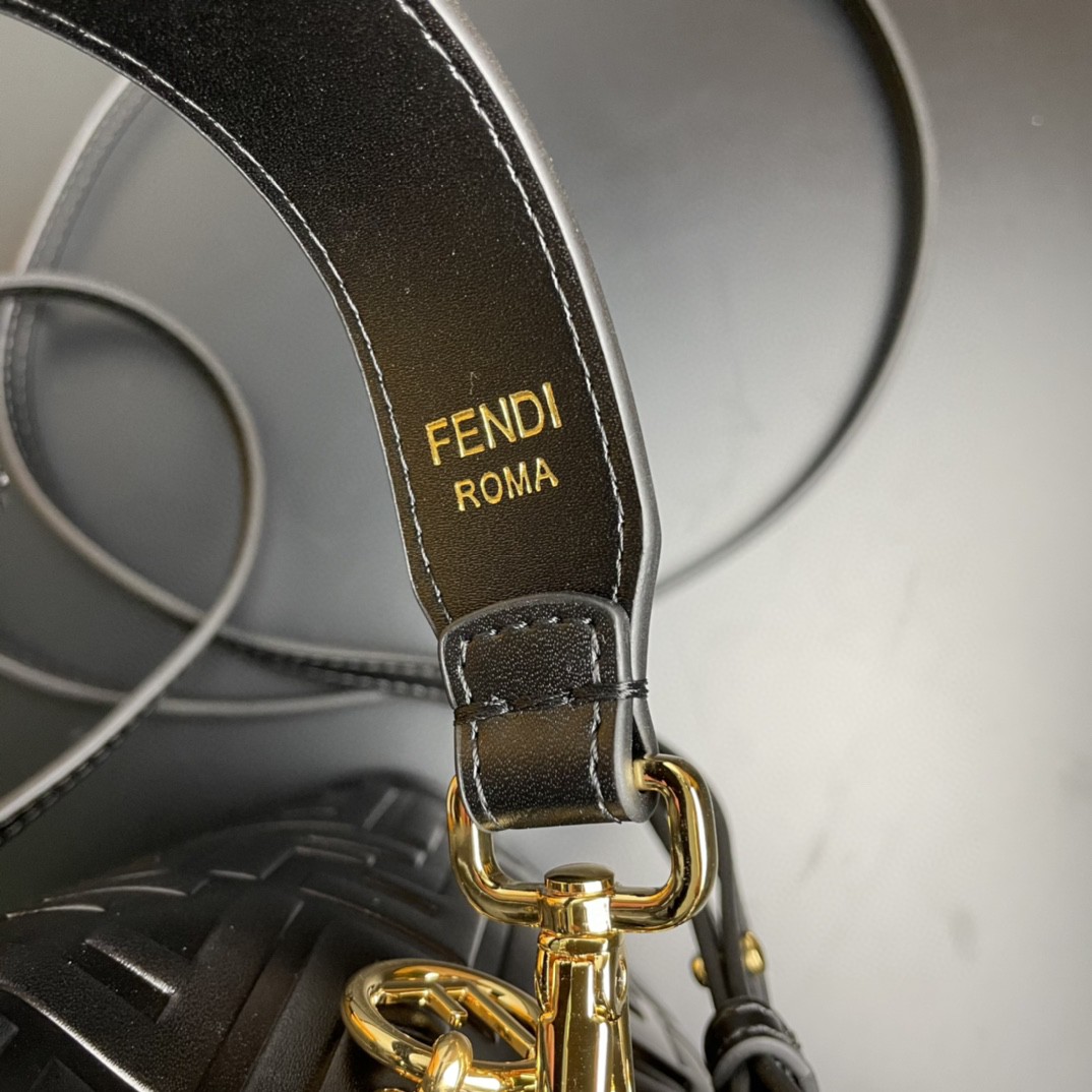 Fendi Mon Tresor Black Mini Bag For Woman 18cm/7in 8BS010A3ZGF0KUR - Soul Replicas