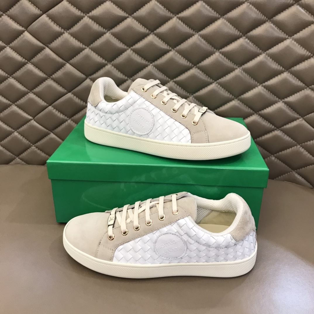 Bottega Veneta Men's Sneakers White And Beige For Men 85024 - Soul Replicas