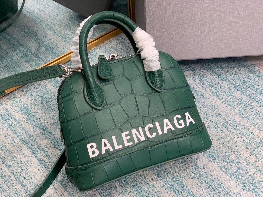 Balenciaga Ville Mini Handbag In Dark Green. For Women. Women-s Bags 4.7in/12cm - Soul Replicas