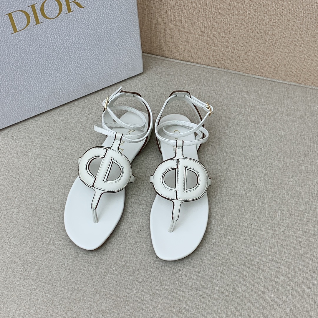 Christian Dior D Club Sandal White For Women CD - Soul Replicas