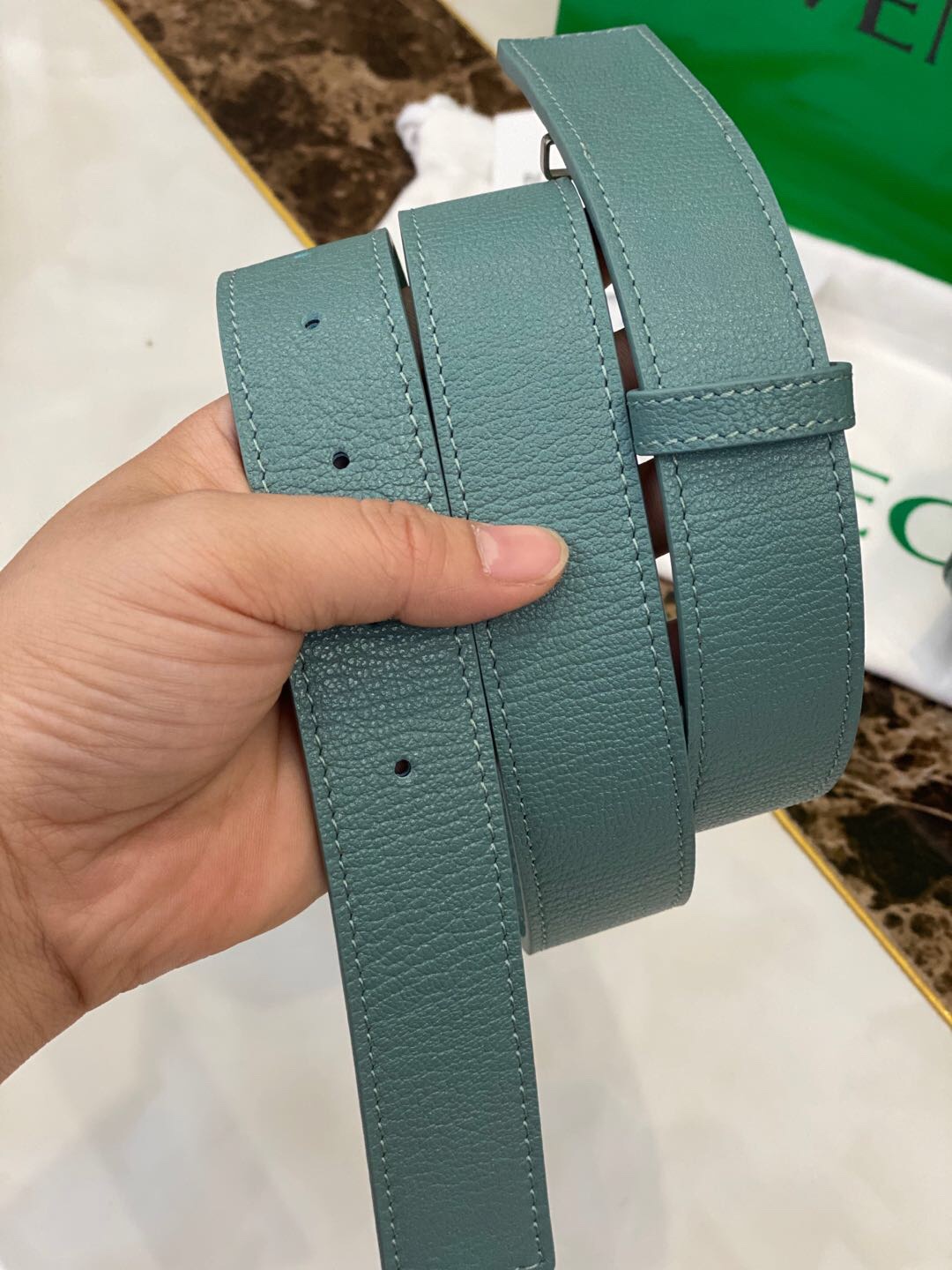 Bottega Veneta Handle Bag Blue. For Women. Women-s Bags 8.5in/21.5cm - Soul Replicas