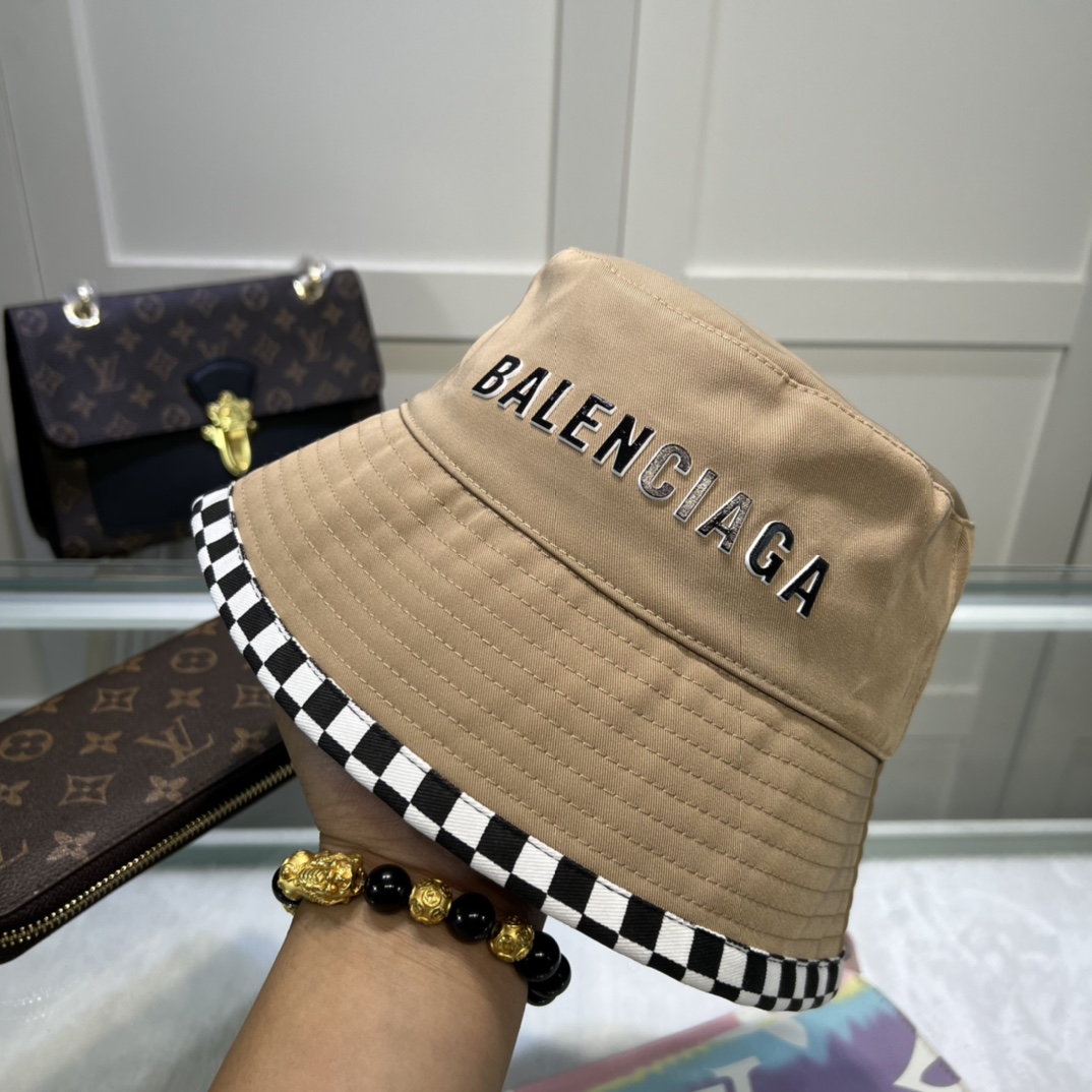 Balenciaga Bucket Hat Beige Hat - Soul Replicas
