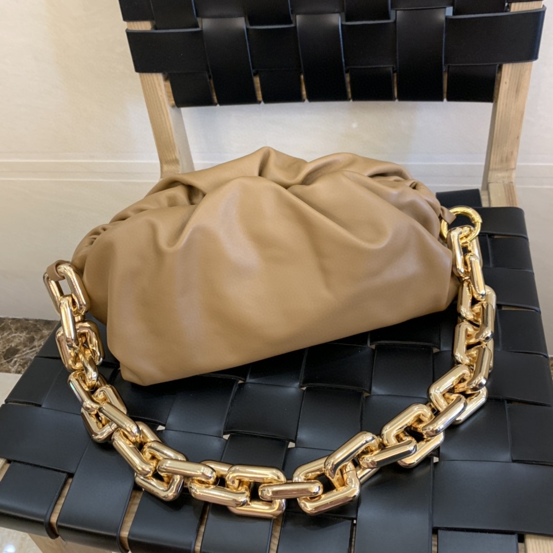 Bottega Veneta Chain Pouch For Women 12.2in/31cm In Camel 620230VCP402618 - Soul Replicas