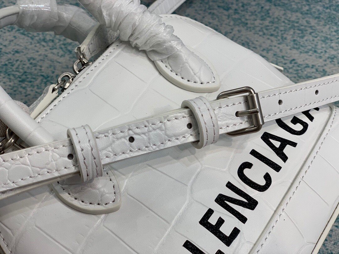 Balenciaga Ville Mini Handbag In White. For Women. Women-s Bags 4.7in/12cm - Soul Replicas