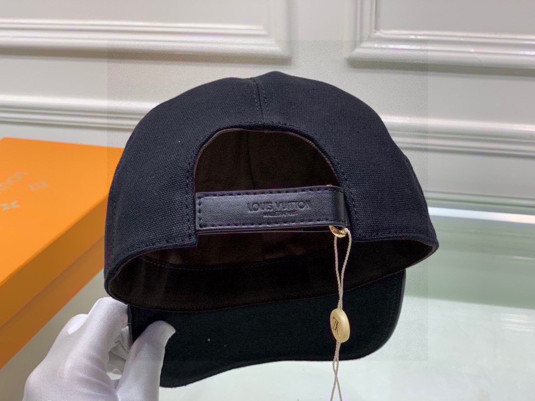 Louis Vuitton LV Get Ready Cap Supreme Black LV Cap - Soul Replicas