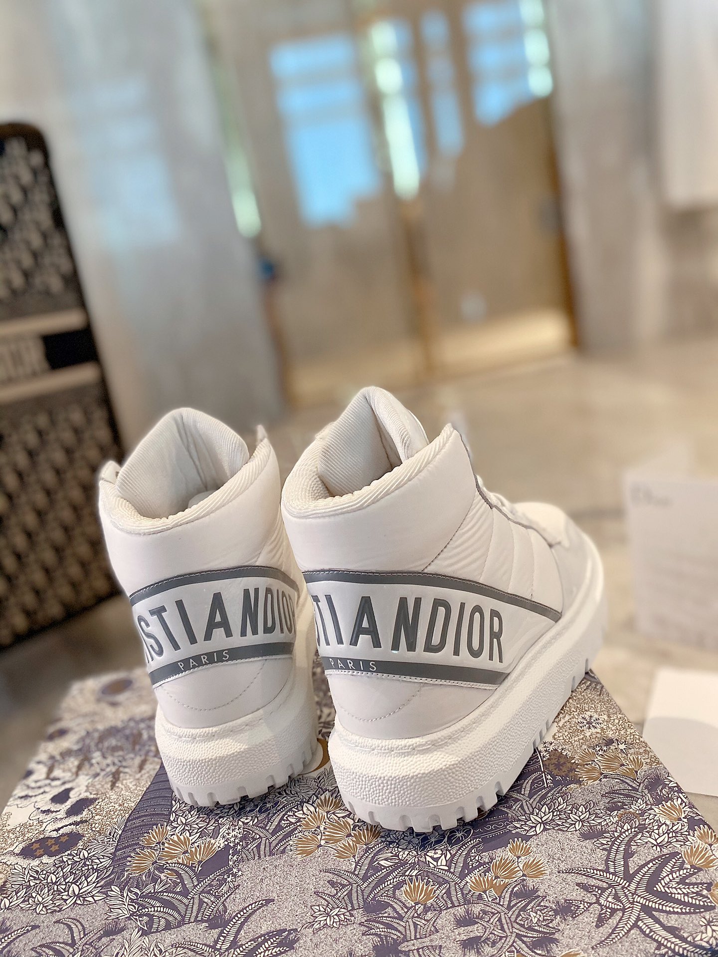 Christian Dior D-Player Patent-Trim White/Silver For Women CD - Soul Replicas