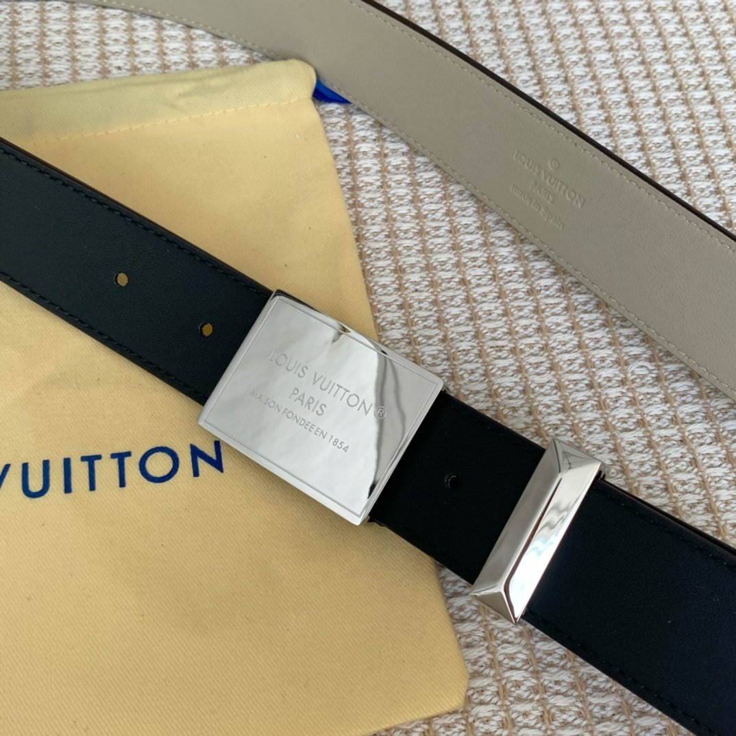 Louis Vuitton Metropole LV Belt Black LV Women Belt - Soul Replicas