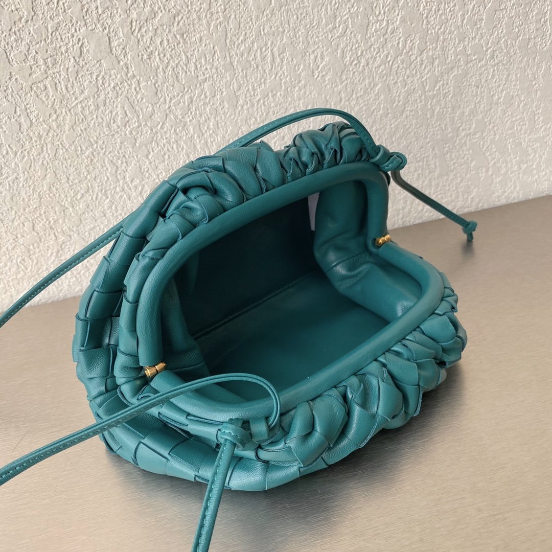 Bottega Veneta Mini Pouch Blue. For Women. Women-s Bags 8.6in/22cm - Soul Replicas