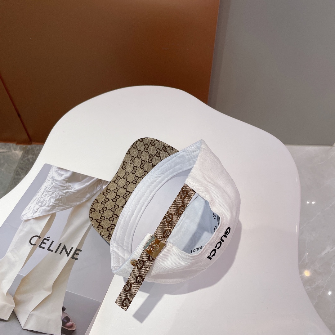 Gucci Baseball Hat White Gucci Hat - Soul Replicas