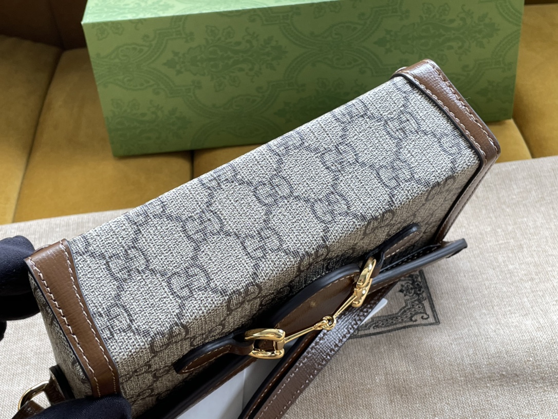 Gucci Children-s Horsebit 1955 Mini Bag Beige For Women. Women-s Bags 7in/18cm Gucci‎ ‎699296 92TCG 8563 - Soul Replicas