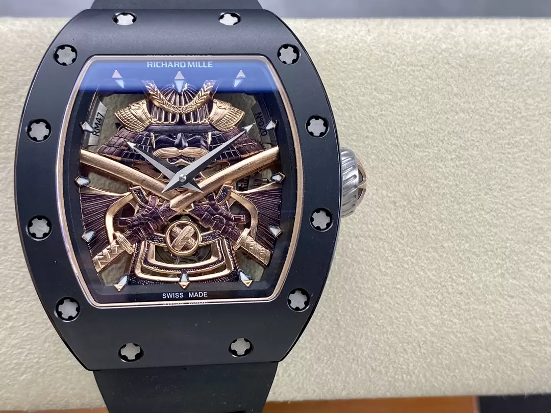 Richard Mille RM47 Samurai Tourbillon Ceramic Replica 1:1 Watch 42.7mm - Soul Replicas