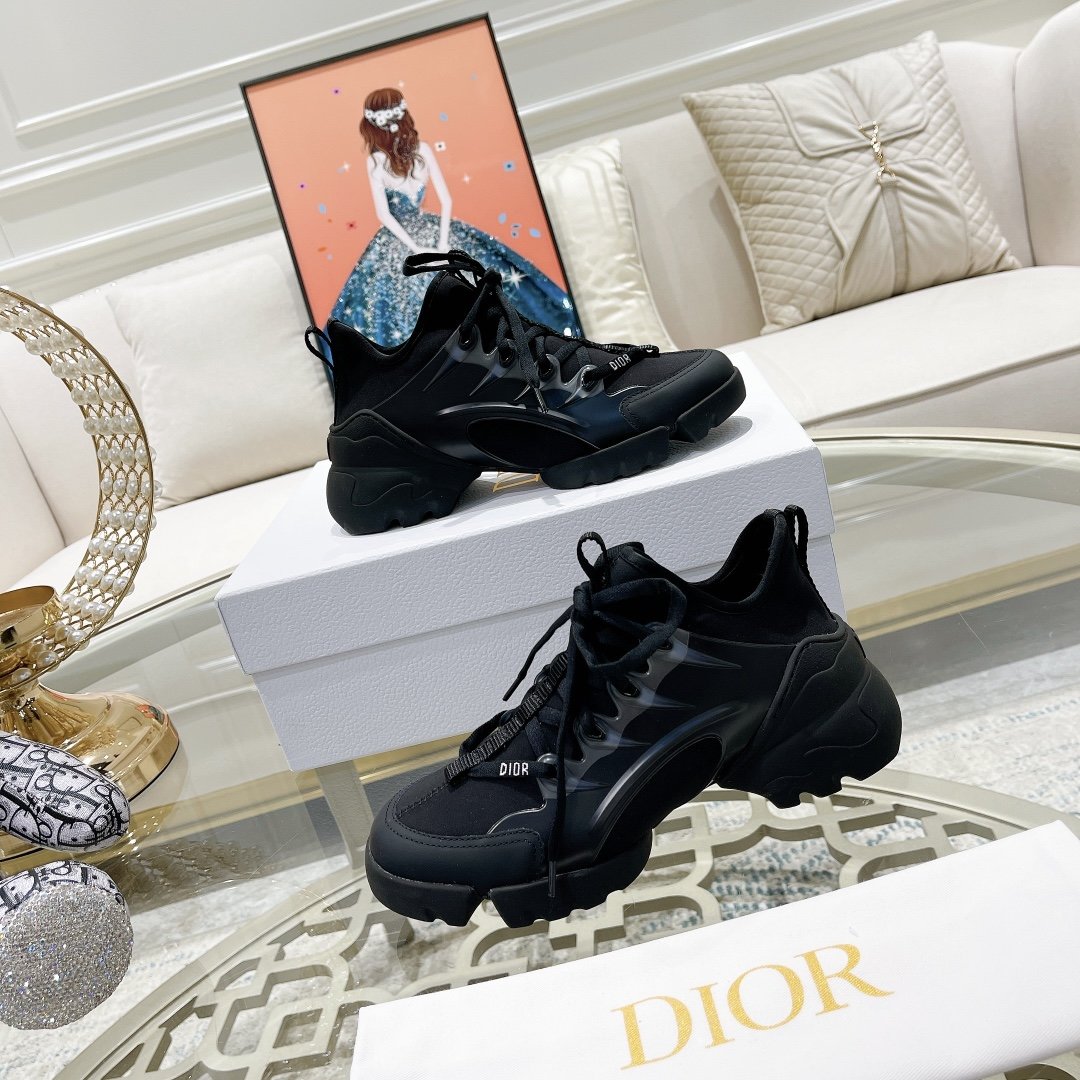 Christian Dior D-Connect Sneaker Technical Fabric Black For Women CD KCK222NGucci_S900 - Soul Replicas