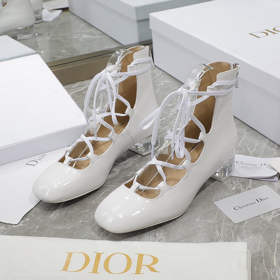 Christian Dior Women's Dior Arty Ankle Boots White For Women CD KDI760VNI_S10W - Soul Replicas