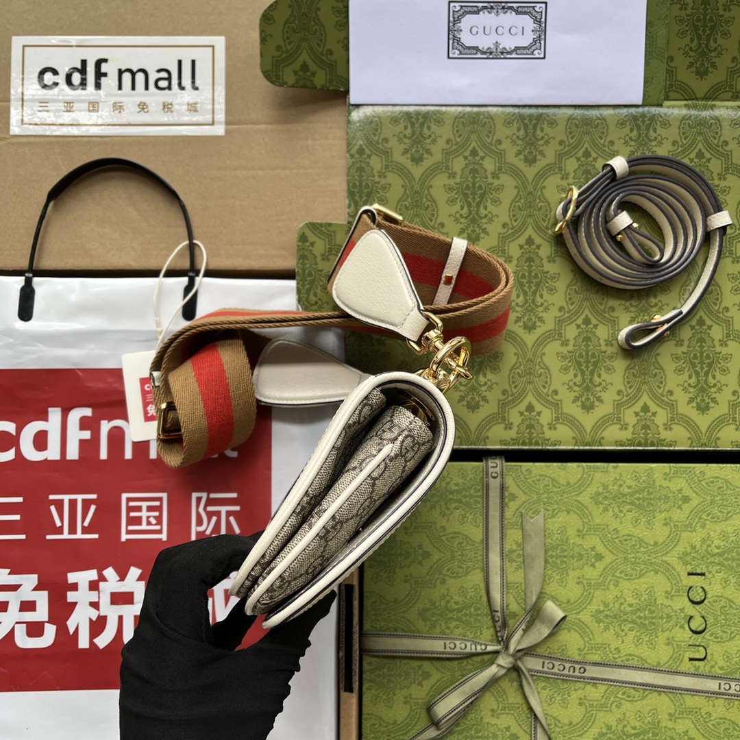 Gucci Blondie Mini Bag Brown And White For Women. Women-s Bags 8.7in/22cm Gucci - Soul Replicas