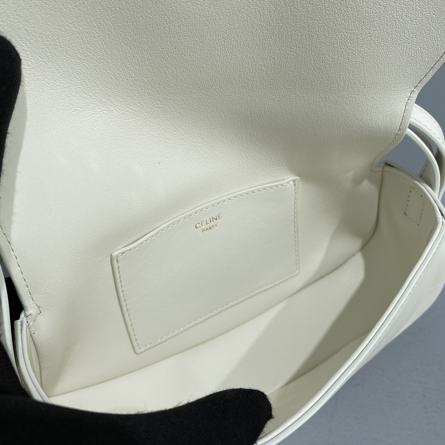 Celine Clutch On Strap White For Women 7in/18cm 10I593DQ1.01OP - Soul Replicas