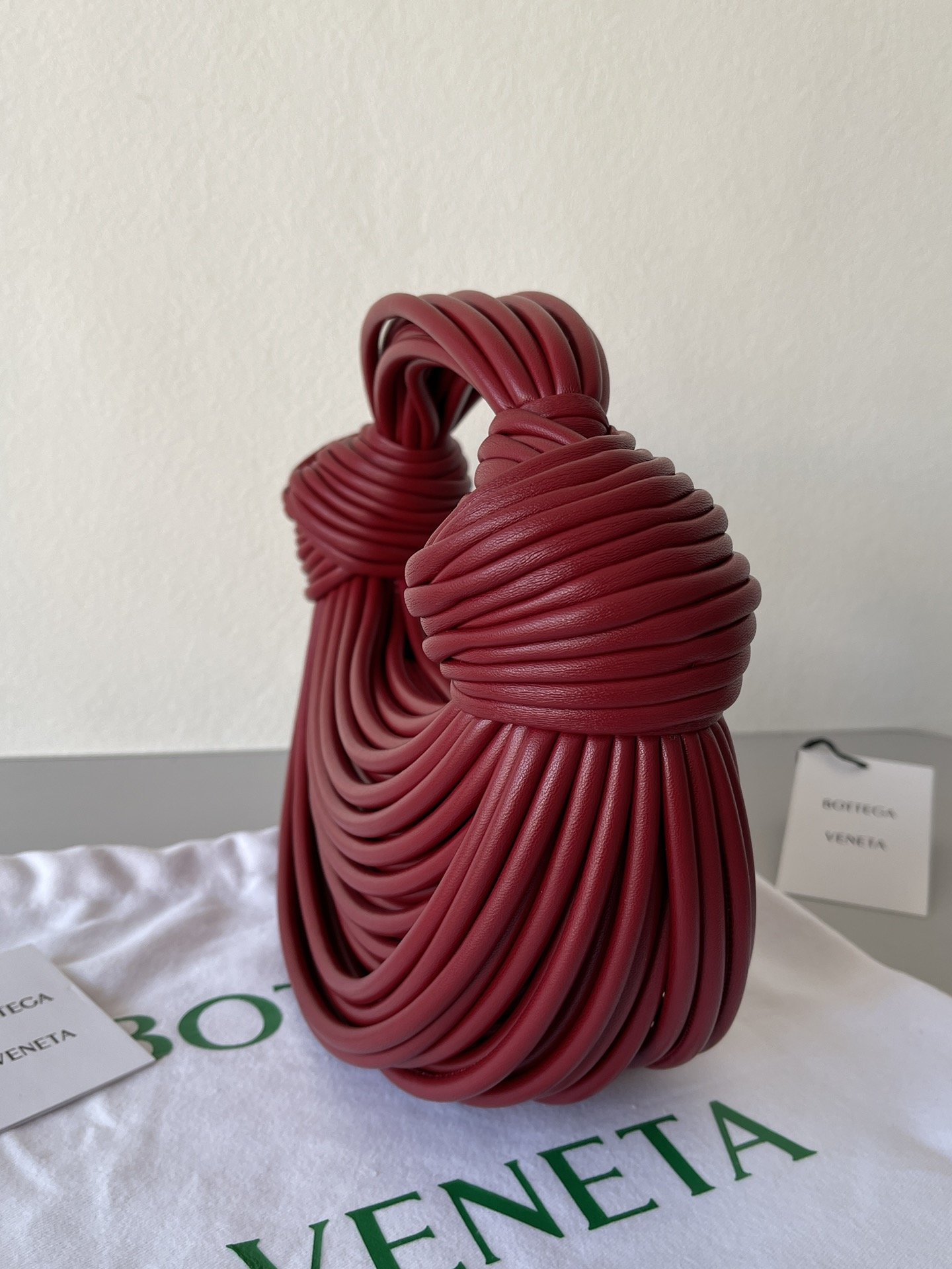 Bottega Veneta Double Knot Red. For Women. Women-s Bags 9.8in/25cm - Soul Replicas