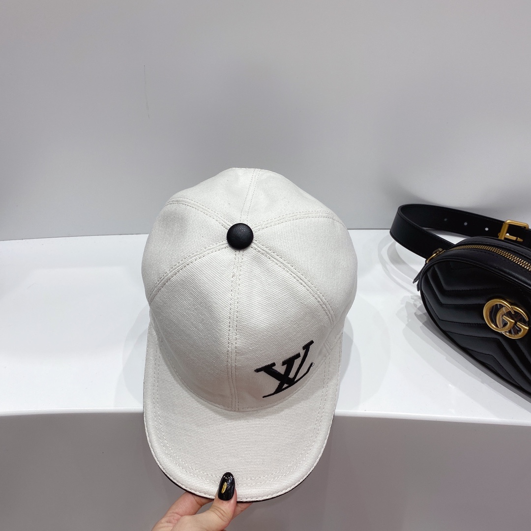 Louis Vuitton Be My Cap White LV Cap - Soul Replicas