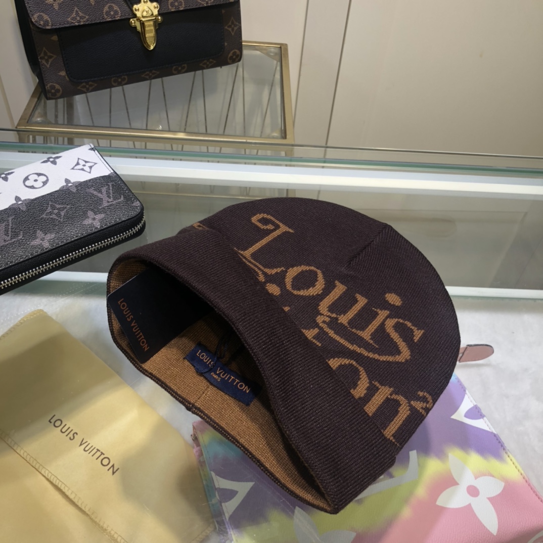 Louis Vuitton Beanie In Brown LV Headwear - Soul Replicas