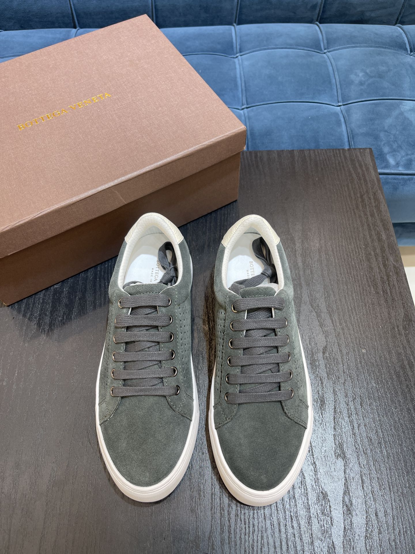 Bottega Veneta Men's Sneakers Dark Grey For Men - Soul Replicas