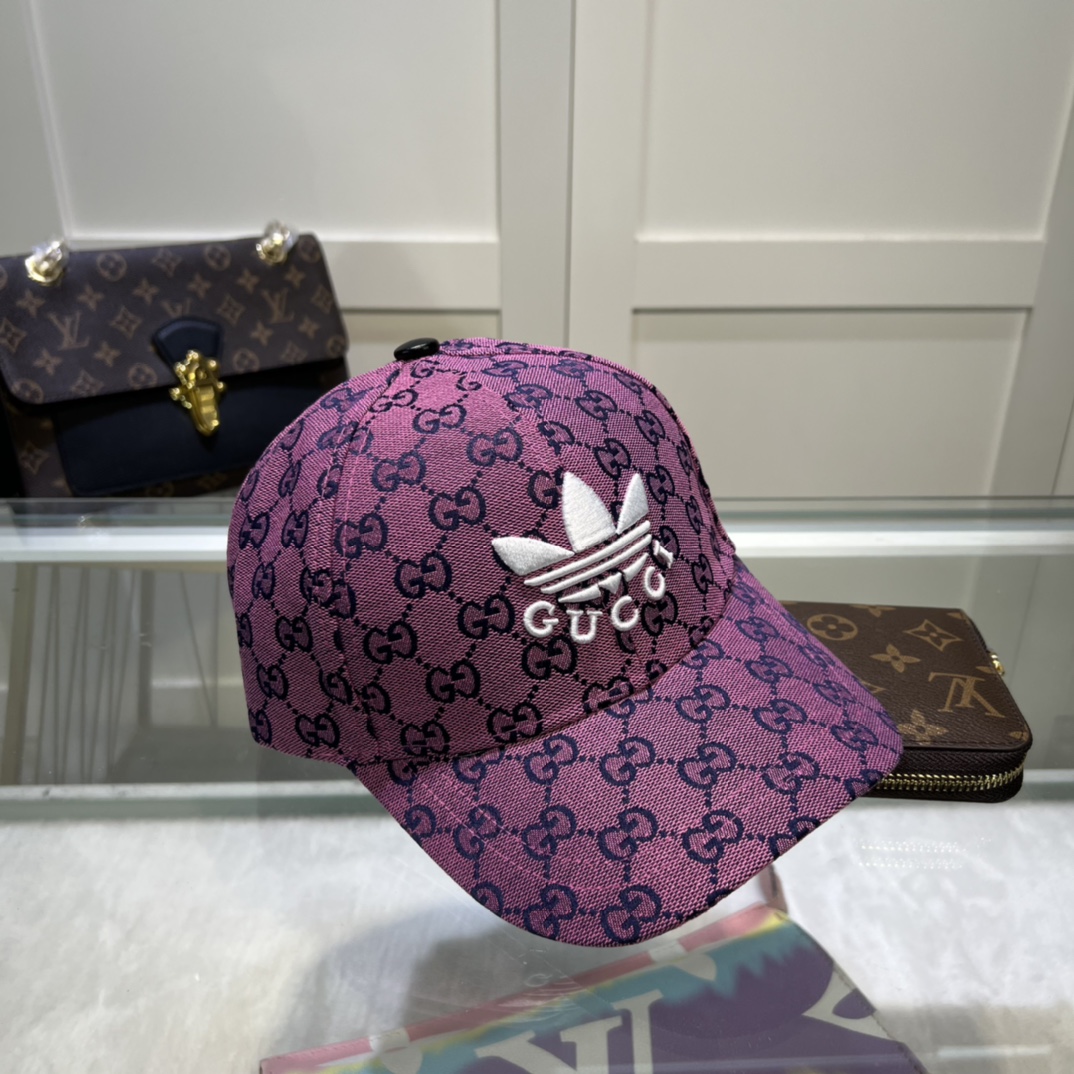 Gucci x Adidas Baseball Hat Grey Gucci Hat - Soul Replicas