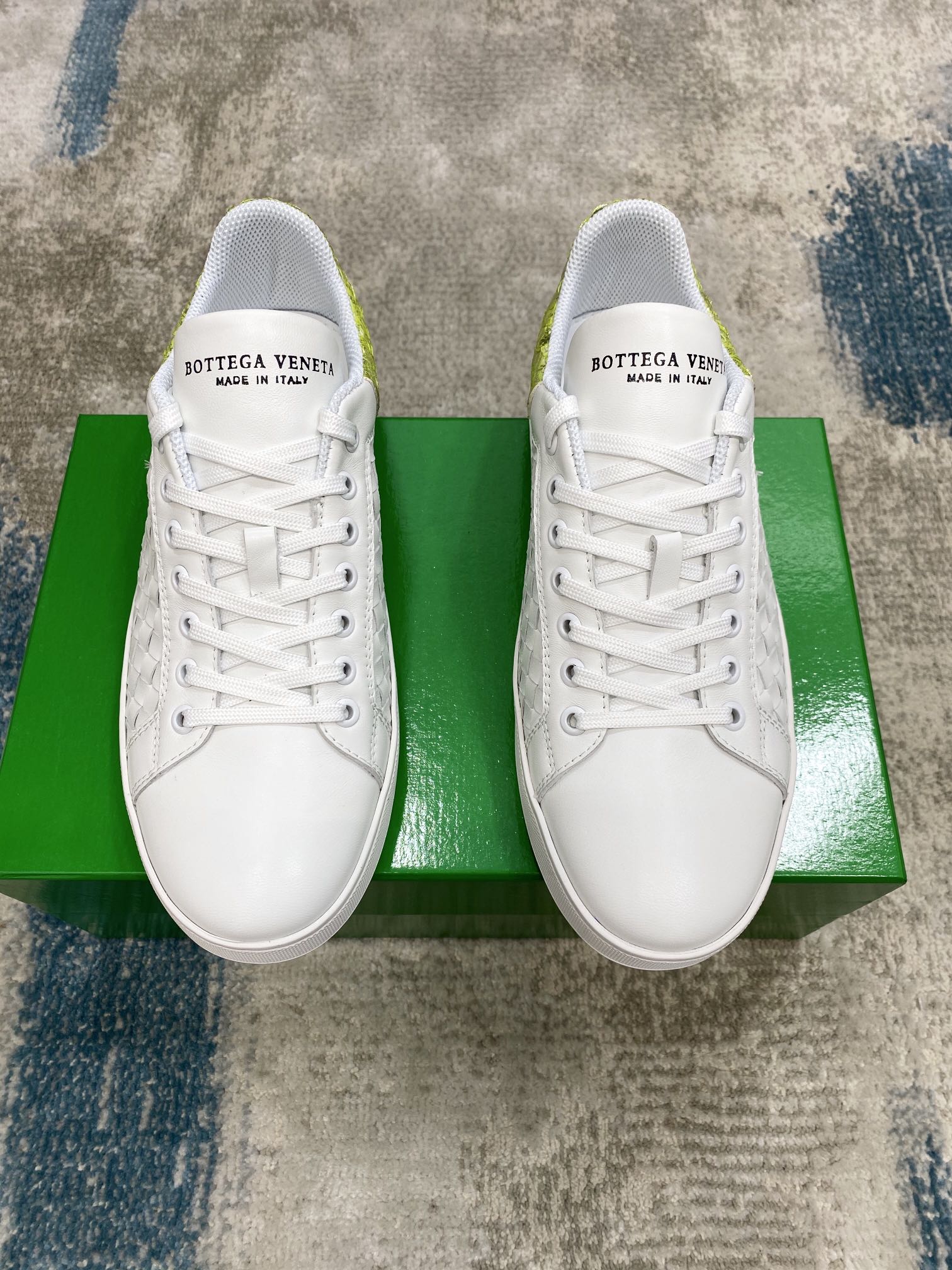 Bottega Veneta Men's With Fin Sneakers White Yellow For Men - Soul Replicas