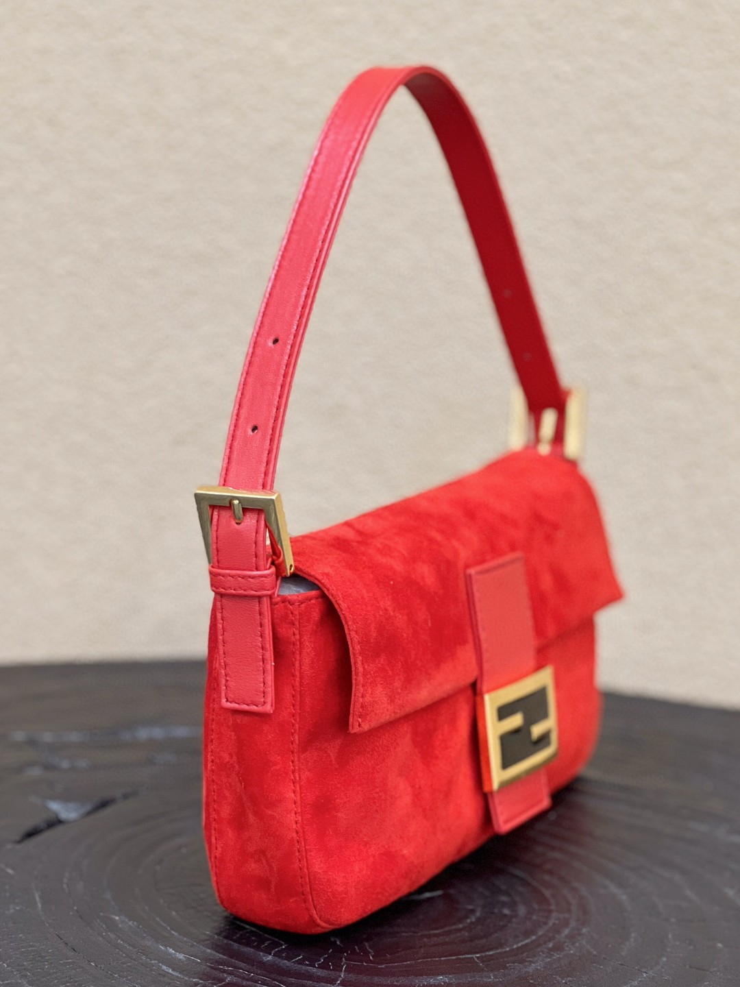 Fendi Baguette Red Bag For Woman 25cm/9.5in - Soul Replicas