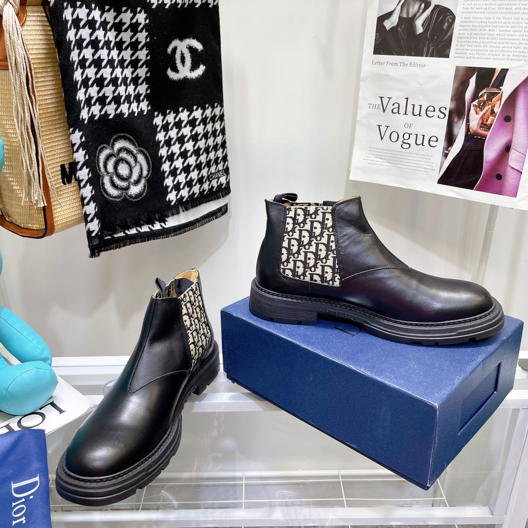 Christian Dior Iron Ankle Boot Black For Women CD - Soul Replicas