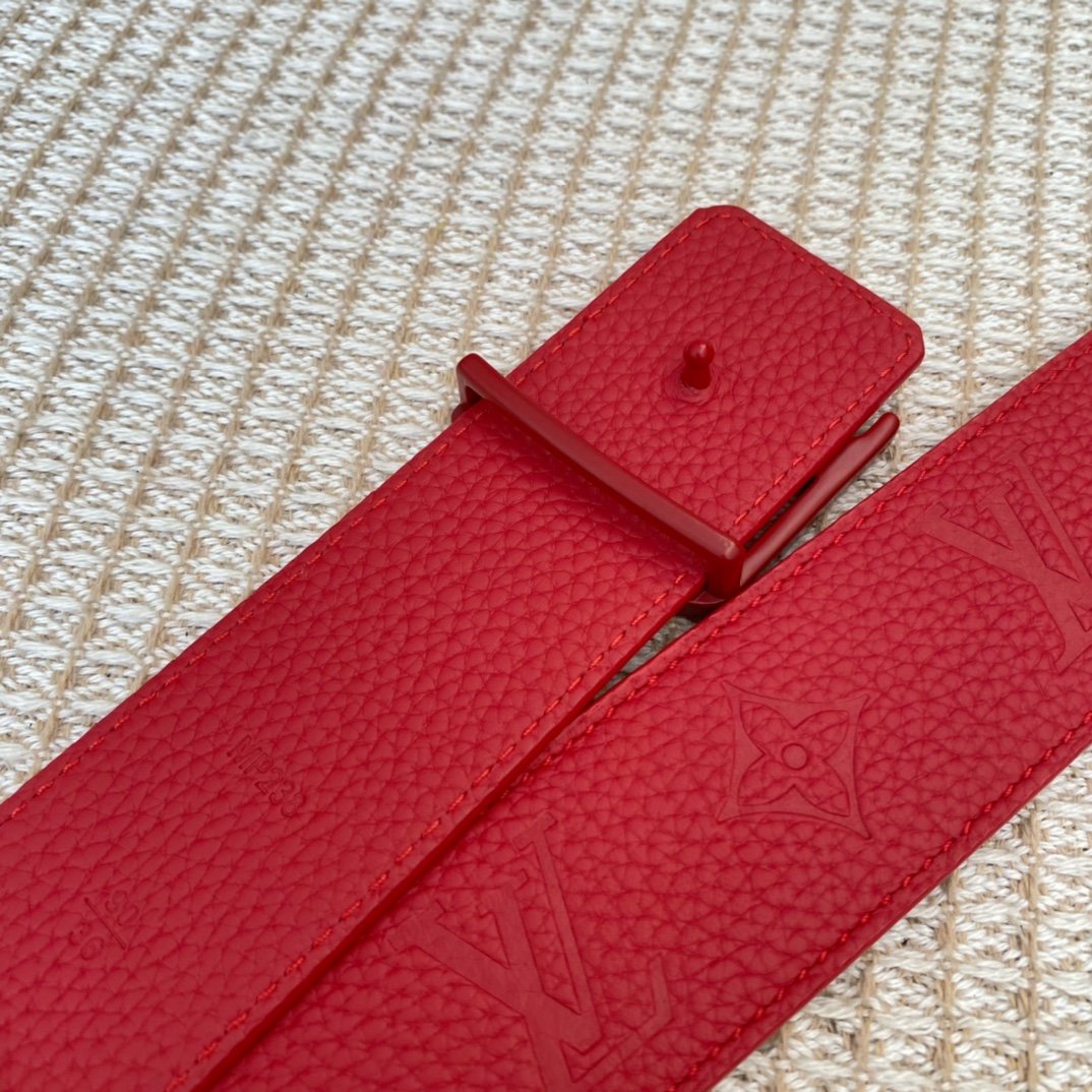 Louis Vuitton Iconic Reversible LV Belt Red LV Women Belt - Soul Replicas