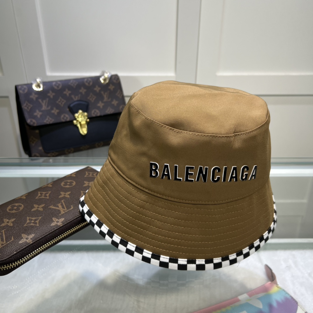 Balenciaga Bucket Hat Brown Hat - Soul Replicas