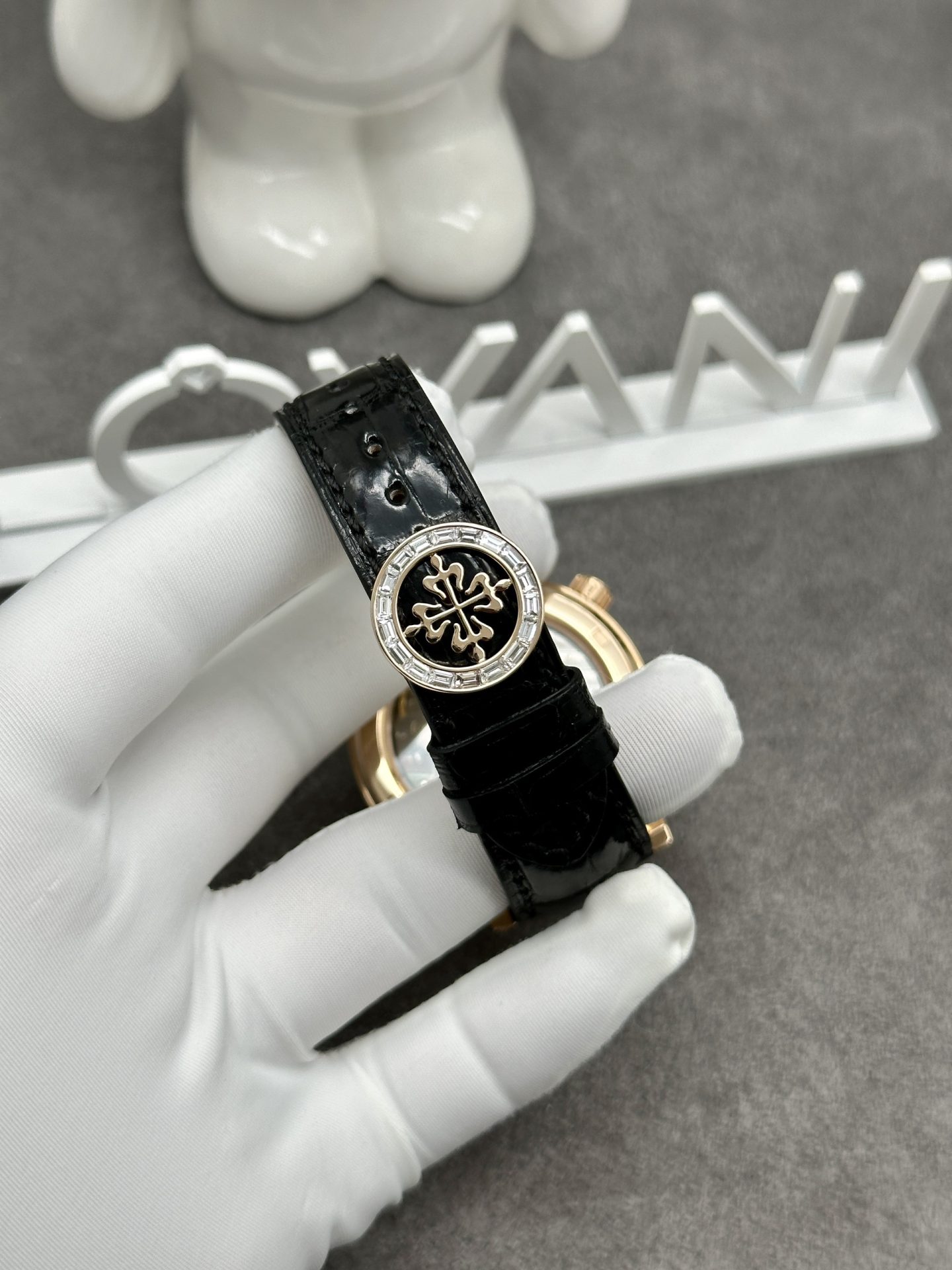 Patek Philippe Best Replica Watch Grand Complications 6104R Custom Solid Gold Watch and Diamonds 44mm - Soul Replicas