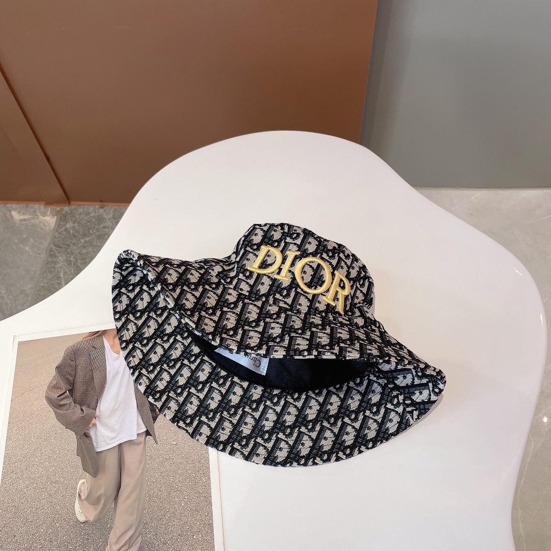 Christian Dior Jack Dior Bucket Hat Black Hat - Soul Replicas